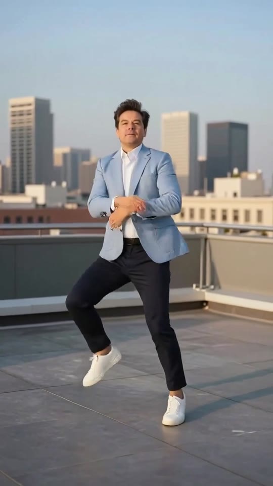 Gangnam Style AI video, solo dance